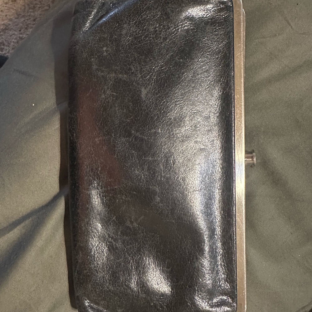 HOBO  Lauren  Black Leather Wallet